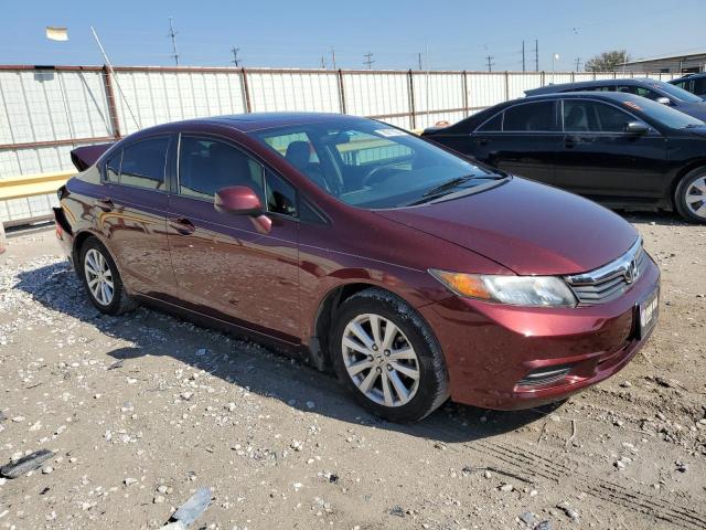 19XFB2F91CE045143 - 2012 HONDA CIVIC EXL წითელი ფოტო 4