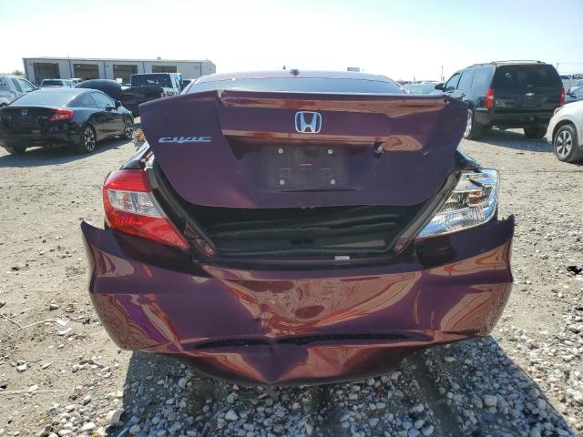 19XFB2F91CE045143 - 2012 HONDA CIVIC EXL წითელი ფოტო 6