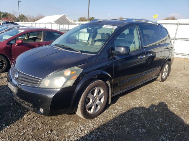 5N1BV28U48N115188 - 2008 NISSAN QUEST S BLACK photo 1