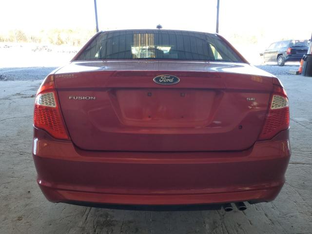 3FAHP0HA2BR283909 - 2011 FORD FUSION SE RED photo 6