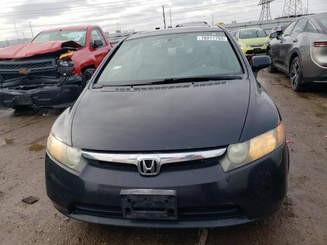 1HGFA16828L100249 - 2008 HONDA CIVIC EX BLACK photo 5