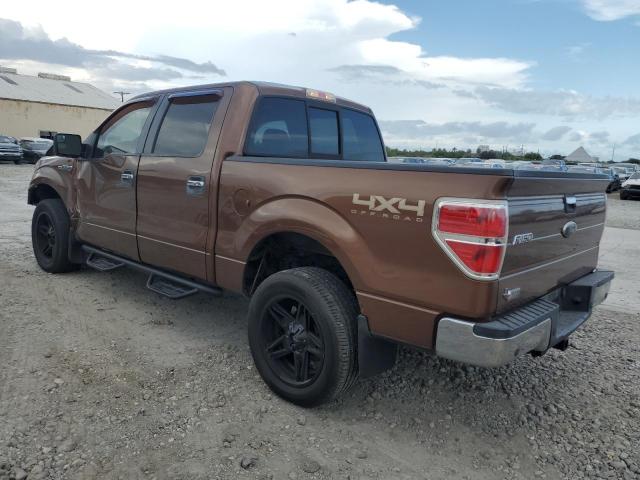 1FTFW1ET8BKD75157 - 2011 FORD F150 SUPERCREW BROWN photo 2