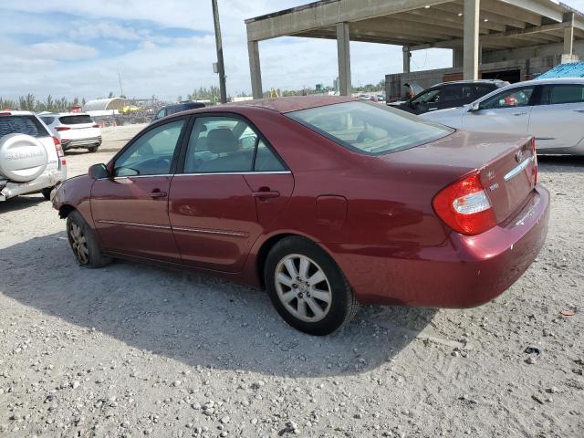 4T1BE32K73U228001 - 2003 TOYOTA CAMRY LE BURGUNDY photo 2