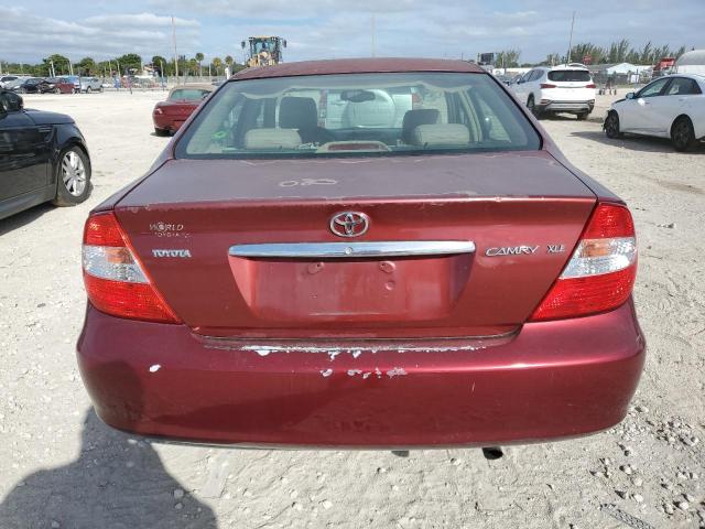 4T1BE32K73U228001 - 2003 TOYOTA CAMRY LE BURGUNDY photo 6