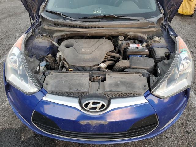 KMHTC6AD6CU079272 - 2012 HYUNDAI VELOSTER BLUE photo 11