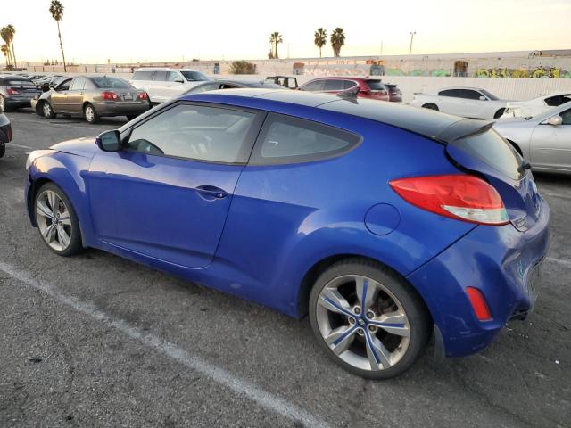 KMHTC6AD6CU079272 - 2012 HYUNDAI VELOSTER BLUE photo 2