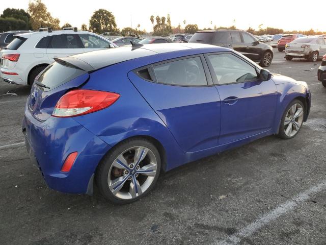 KMHTC6AD6CU079272 - 2012 HYUNDAI VELOSTER BLUE photo 3