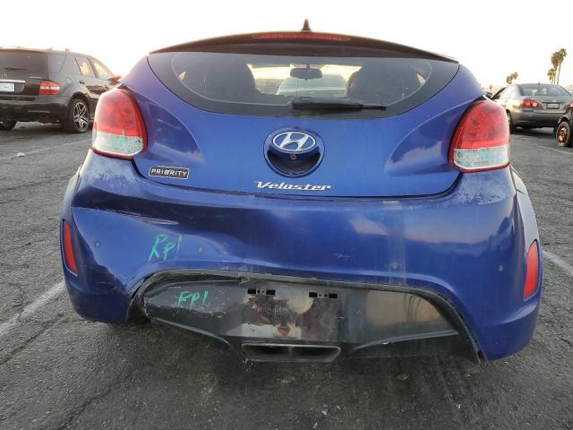 KMHTC6AD6CU079272 - 2012 HYUNDAI VELOSTER BLUE photo 6