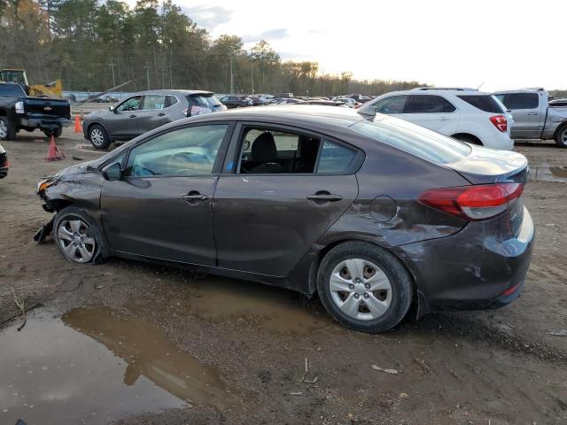 3KPFK4A78HE006087 - 2017 KIA FORTE LX GRAY photo 2