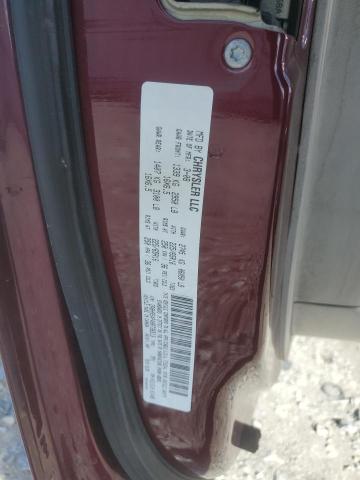 2A8HR54P48R736513 - 2008 CHRYSLER TOWN & COU TOURING ბურგუნდია ფოტო 13