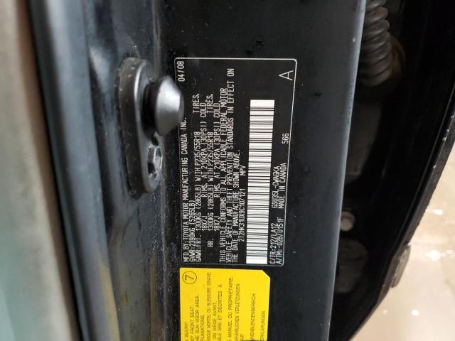 2T2HK31UX9C107121 - 2009 LEXUS RX 350 BLACK photo 13