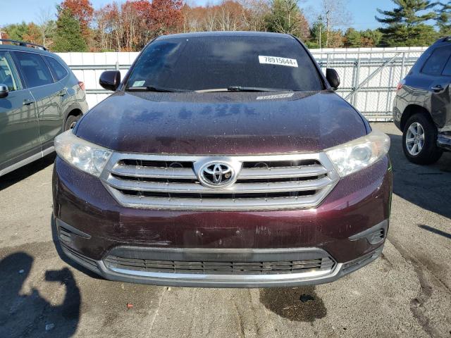 5TDBK3EHXDS278653 - 2013 TOYOTA HIGHLANDER BASE MAROON photo 5