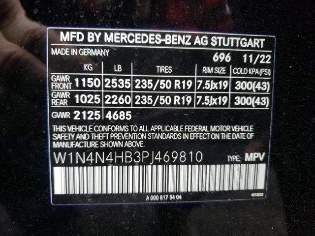 W1N4N4HB3PJ469810 - 2023 MERCEDES-BENZ GLA 250 4MATIC BLACK photo 13