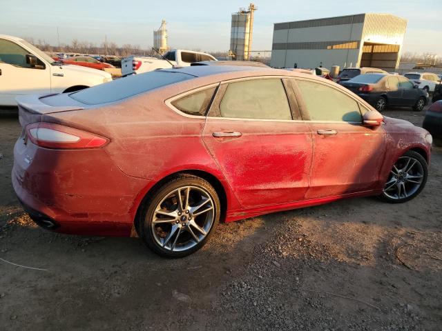 3FA6P0K98DR374949 - 2013 FORD FUSION TITANIUM BURGUNDY photo 3