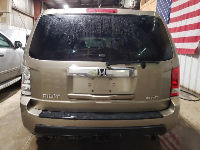 5FNYF4H21BB008398 - 2011 HONDA PILOT LX GOLD photo 6