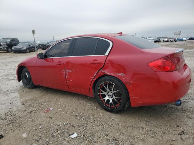 JN1CV6AP0DM301611 - 2013 INFINITI G37 BASE RED photo 2