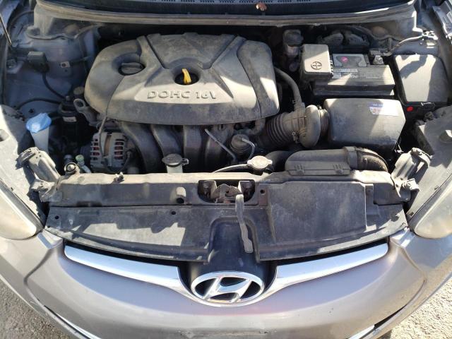 KMHDH4AE6EU040946 - 2014 HYUNDAI ELANTRA SE GRAY photo 11