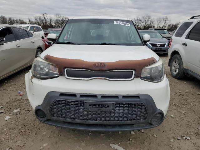 KNDJN2A29E7087378 - 2014 KIA SOUL WHITE photo 5