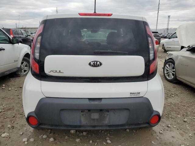 KNDJN2A29E7087378 - 2014 KIA SOUL WHITE photo 6