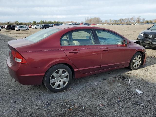 2HGFA1F57AH571144 - 2010 HONDA CIVIC LX BURGUNDY photo 3