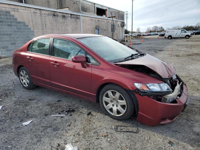 2HGFA1F57AH571144 - 2010 HONDA CIVIC LX BURGUNDY photo 4