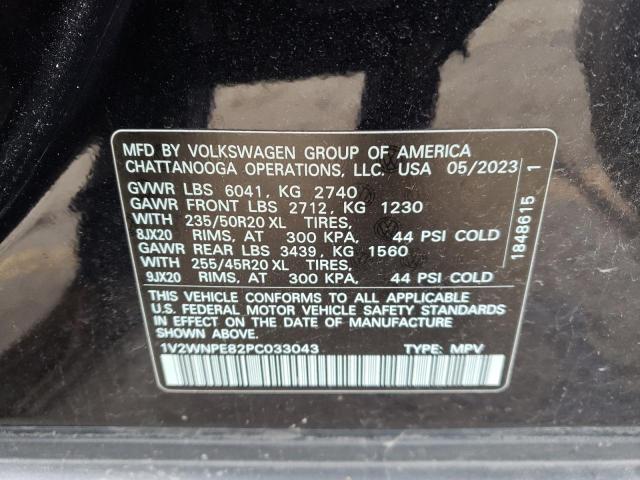 1V2WNPE82PC033043 - 2023 VOLKSWAGEN ID.4 PRO S შავი ფოტო 12