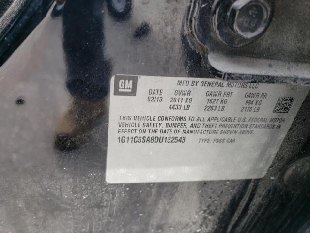 1G11C5SA8DU132543 - 2013 CHEVROLET MALIBU 1LT Қара фото 13