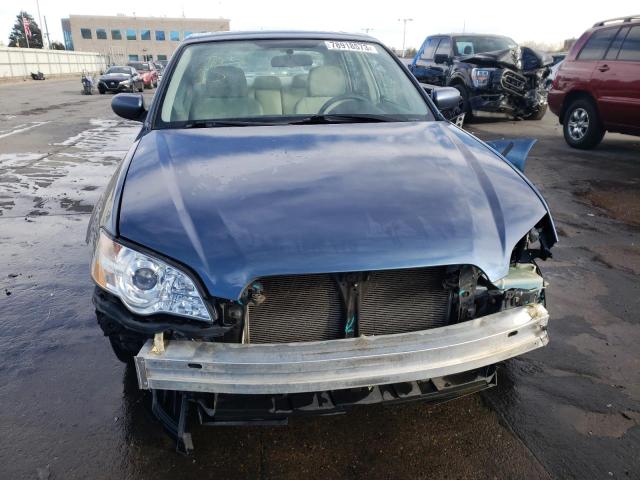 4S3BL626667212177 - 2006 SUBARU LEGACY 2.5I LIMITED BLUE photo 5