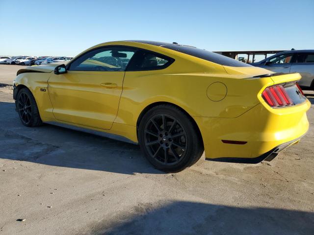 1FA6P8CF6G5202199 - 2016 FORD MUSTANG GT YELLOW photo 2