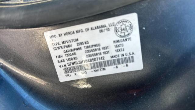 5FNRL3H10AB507142 - 2010 HONDA ODYSSEY DX GRAY photo 12