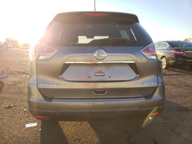 KNMAT2MVXGP613337 - 2016 NISSAN ROGUE S GRAY photo 6