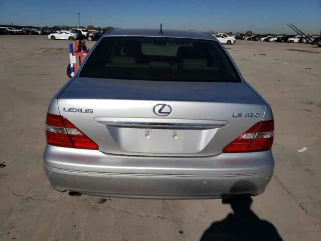 JTHBN36FX65041639 - 2006 LEXUS LS 430 SILVER photo 6