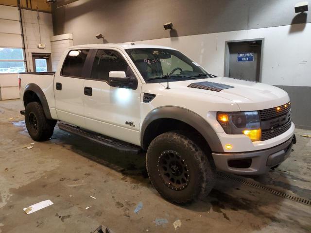 1FTFW1R64DFC45876 - 2013 FORD F150 SVT RAPTOR WHITE photo 4