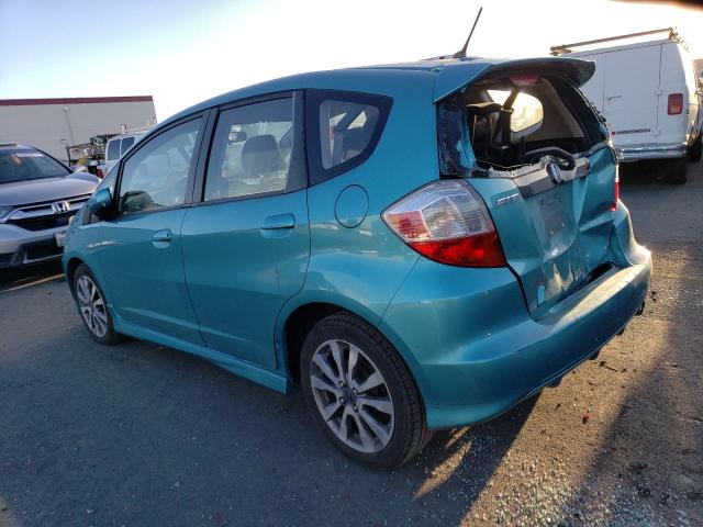 JHMGE8H5XCC025858 - 2012 HONDA FIT SPORT TURQUOISE photo 2