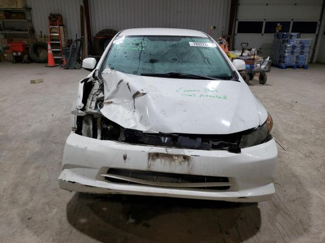 19XFB2F50CE362845 - 2012 HONDA CIVIC LX WHITE photo 5