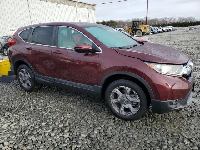 7FARW2H5XKE053055 - 2019 HONDA CR-V EX BURGUNDY photo 1