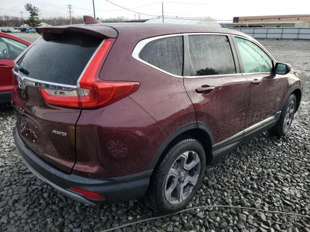 7FARW2H5XKE053055 - 2019 HONDA CR-V EX BURGUNDY photo 4