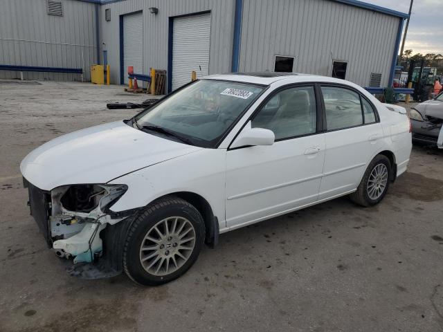 2HGES26725H555939 - 2005 HONDA CIVIC EX WHITE photo 1