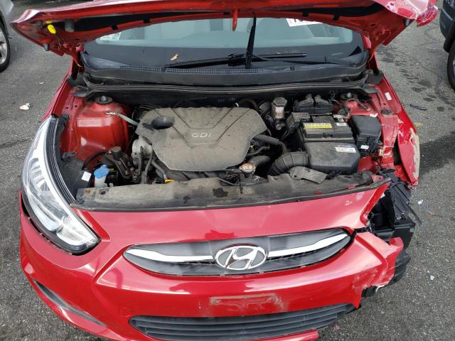 KMHCT4AE5GU111924 - 2016 HYUNDAI ACCENT SE RED photo 11