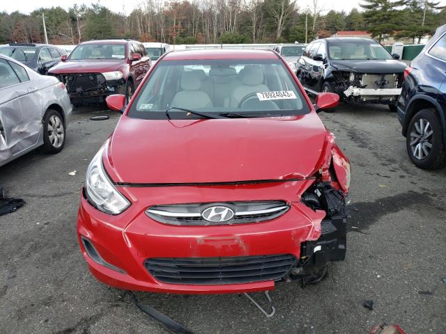 KMHCT4AE5GU111924 - 2016 HYUNDAI ACCENT SE RED photo 5