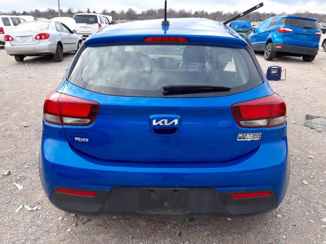 3KPA25AD8PE529887 - 2023 KIA RIO S BLUE photo 6