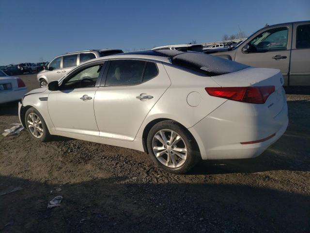 5XXGN4A75DG103597 - 2013 KIA OPTIMA EX WHITE photo 2