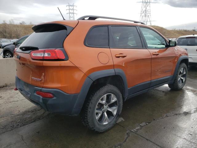 1C4PJMBB0EW215707 - 2014 JEEP CHEROKEE TRAILHAWK ORANGE photo 3