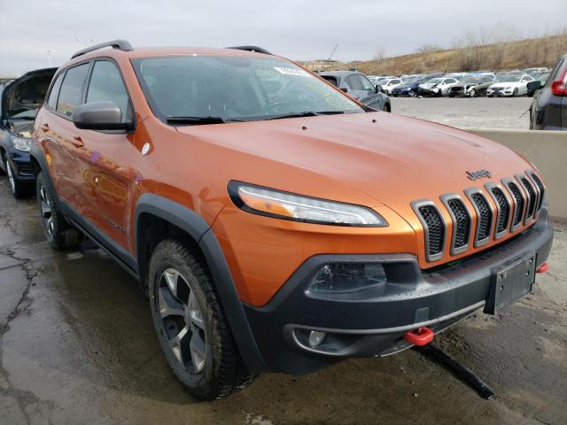 1C4PJMBB0EW215707 - 2014 JEEP CHEROKEE TRAILHAWK ORANGE photo 4