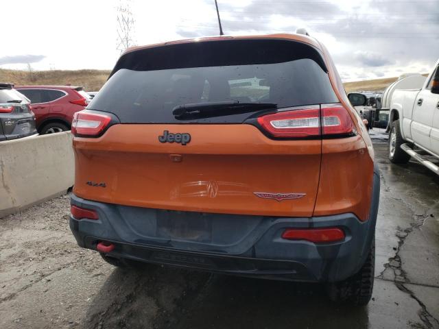 1C4PJMBB0EW215707 - 2014 JEEP CHEROKEE TRAILHAWK ORANGE photo 6