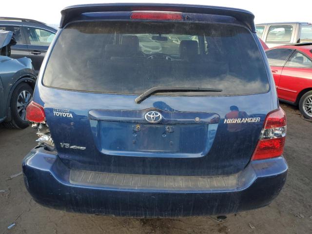 JTEHP21A070229074 - 2007 TOYOTA HIGHLANDER SPORT BLUE photo 6