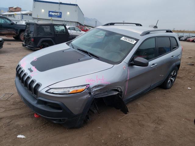 1C4PJMBB0HW551670 - 2017 JEEP CHEROKEE TRAILHAWK GRAY photo 1