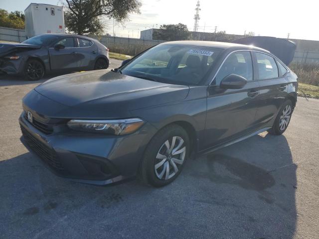 2HGFE2F20RH509029 - 2024 HONDA CIVIC LX GRAY photo 1