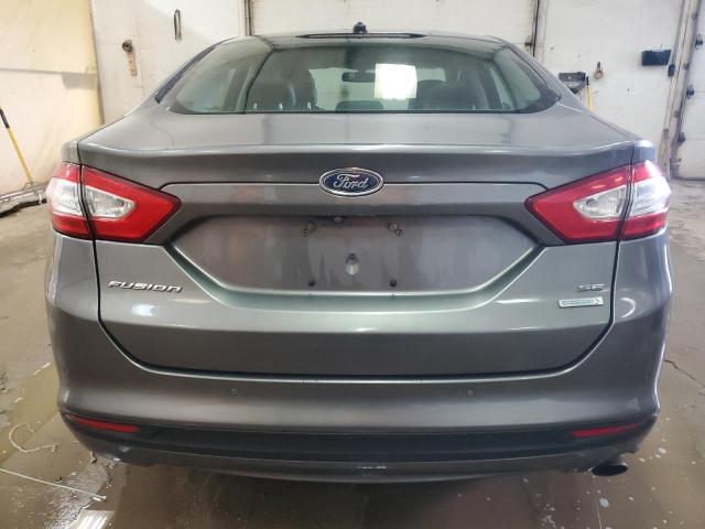 3FA6P0HD7ER364779 - 2014 FORD FUSION SE GRAY photo 6