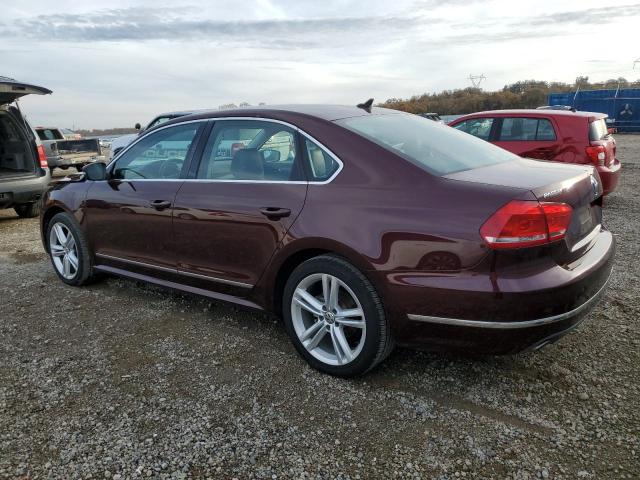 1VWCN7A34DC048912 - 2013 VOLKSWAGEN PASSAT SEL BURGUNDY photo 2